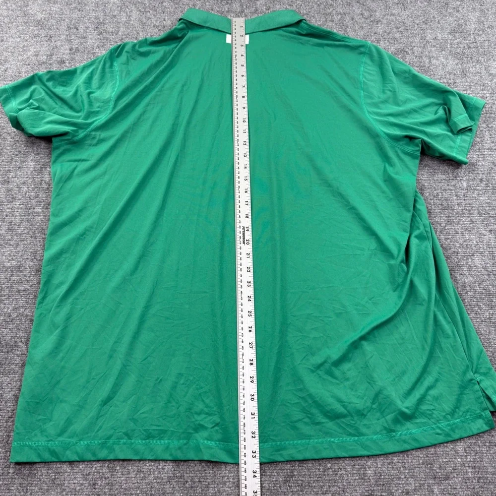 Adidas Golf Polo Shirt 3XL Green Aviara Puremotion Short‎ Sleeve Men's
